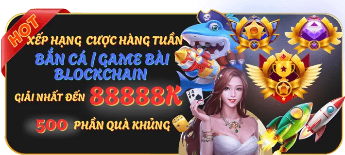 Biểu tượng hoàn trả hàng tuần cho người chơi cá cược thể thao tại tin888 nổ hũ